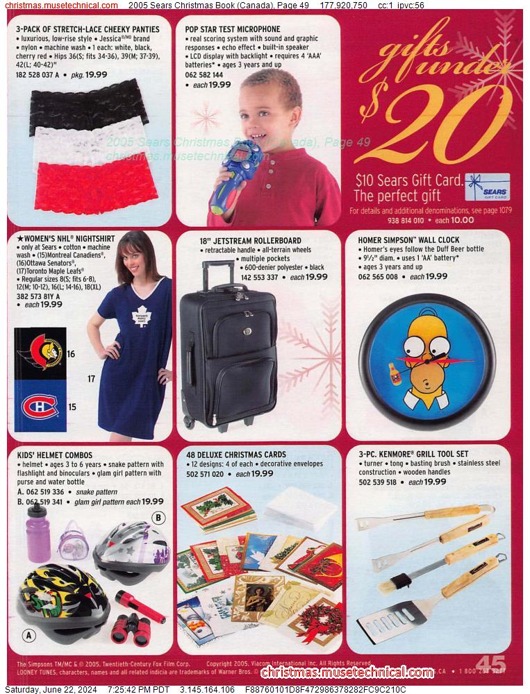2005 Sears Christmas Book (Canada), Page 49