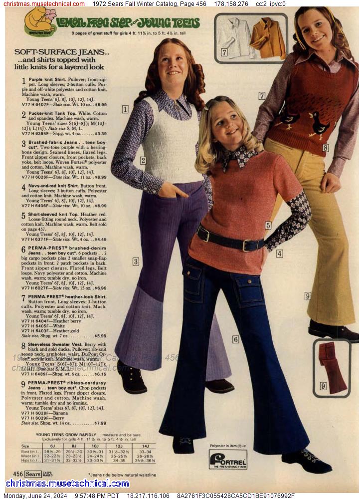 1972 Sears Fall Winter Catalog, Page 456