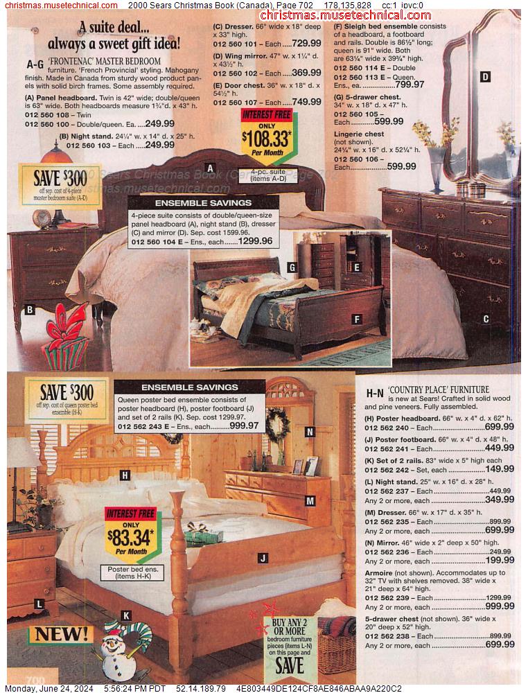 2000 Sears Christmas Book (Canada), Page 702