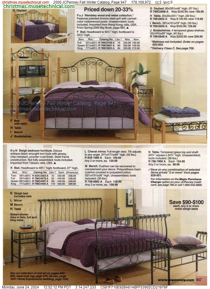 2000 JCPenney Fall Winter Catalog, Page 947