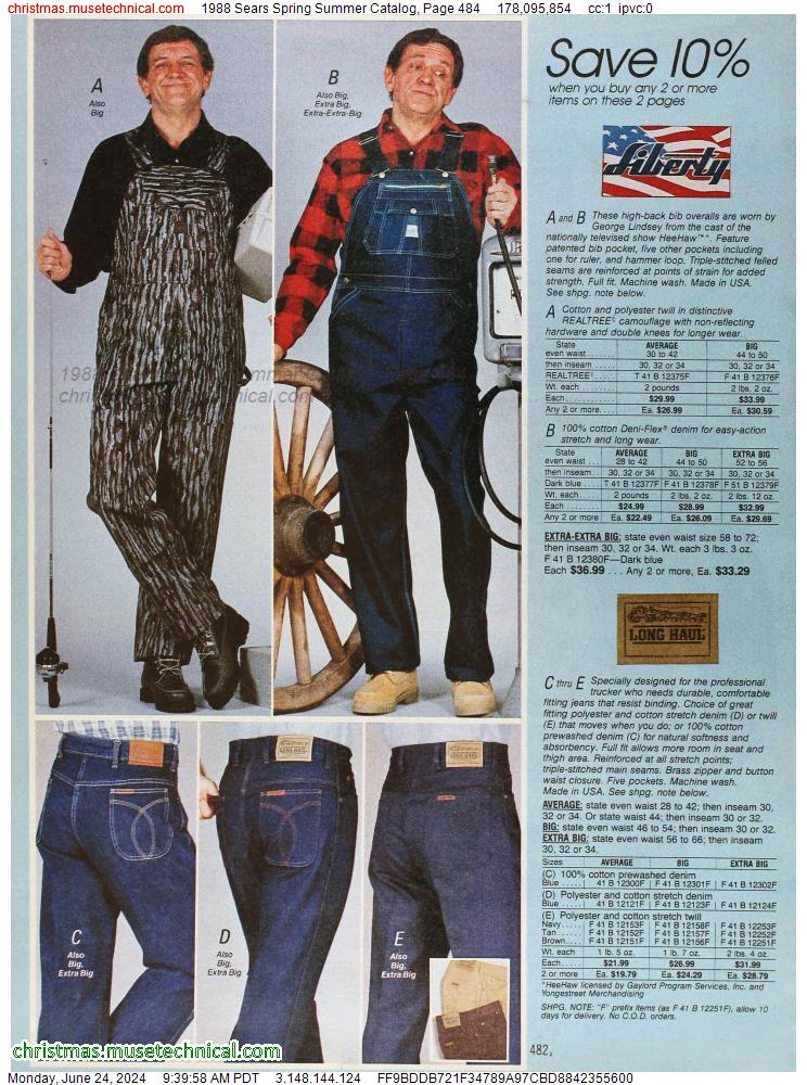 1988 Sears Spring Summer Catalog, Page 484