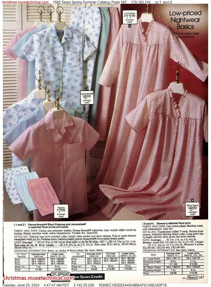 1982 Sears Spring Summer Catalog, Page 167