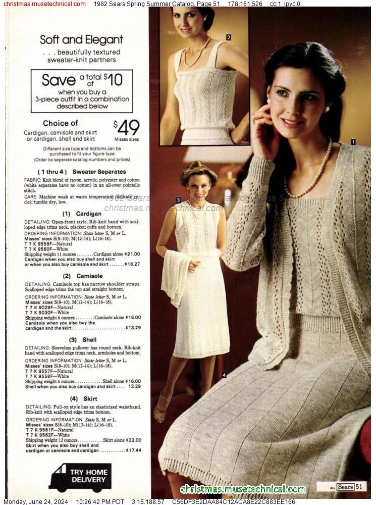 1982 Sears Spring Summer Catalog, Page 51