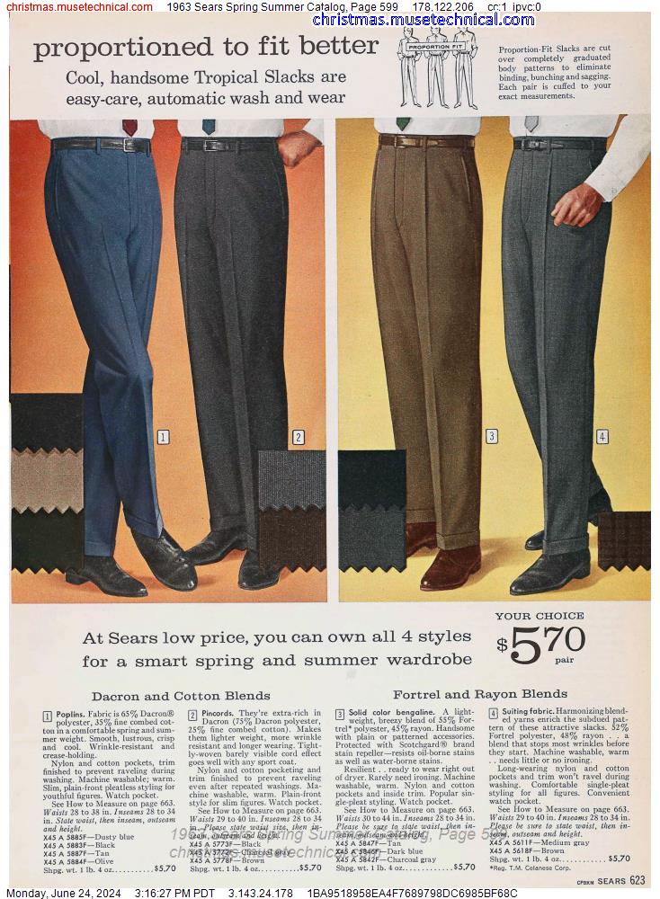 1963 Sears Spring Summer Catalog, Page 599