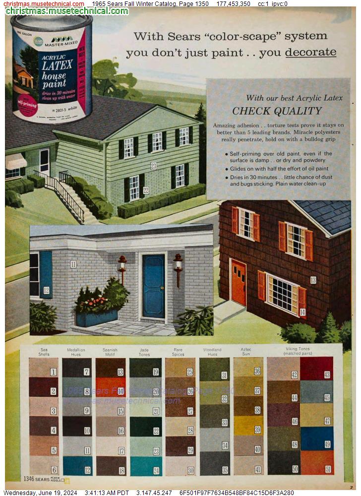 1965 Sears Fall Winter Catalog, Page 1350