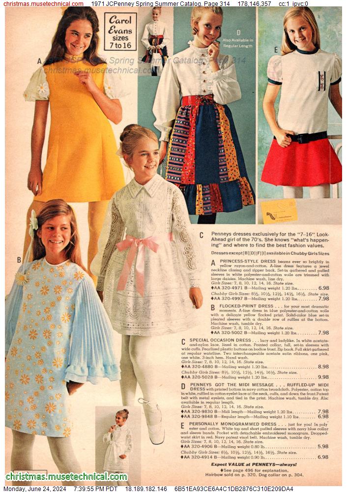 1971 JCPenney Spring Summer Catalog, Page 314