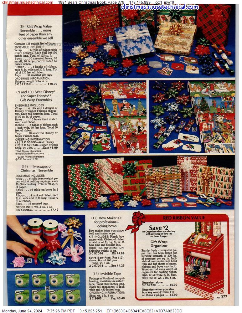 1981 Sears Christmas Book, Page 379