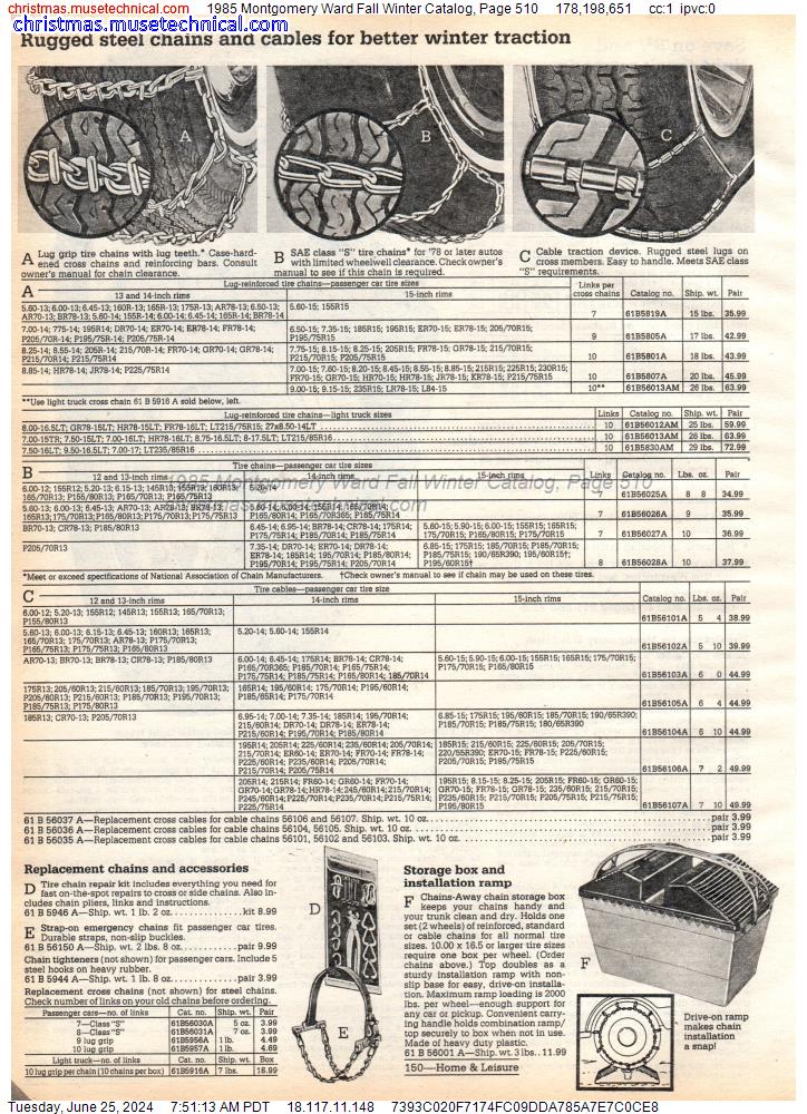 1985 Montgomery Ward Fall Winter Catalog, Page 510