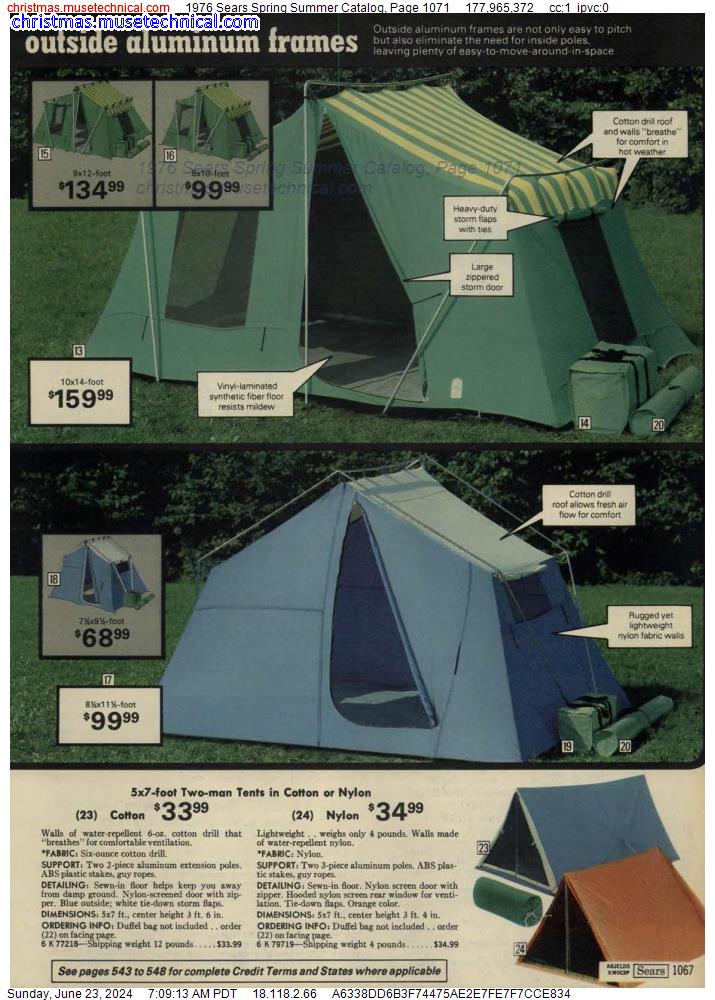 1976 Sears Spring Summer Catalog, Page 1071