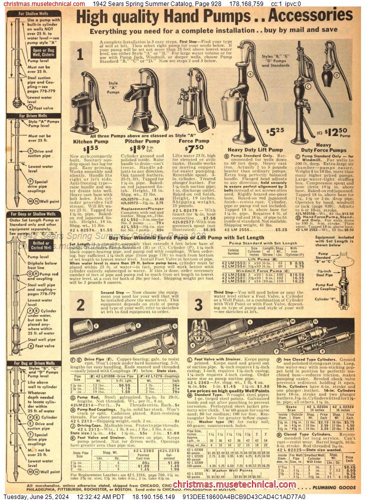 1942 Sears Spring Summer Catalog, Page 928