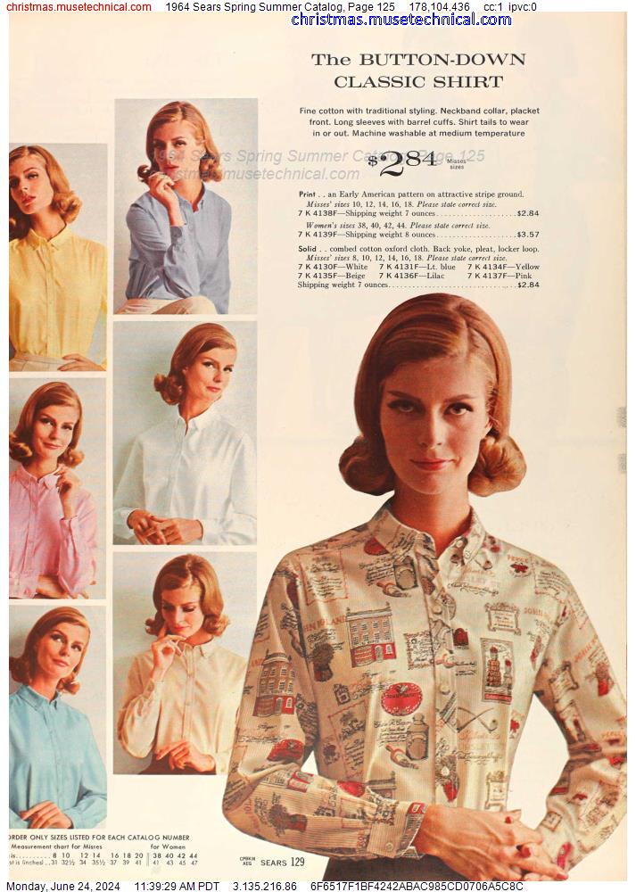 1964 Sears Spring Summer Catalog, Page 125