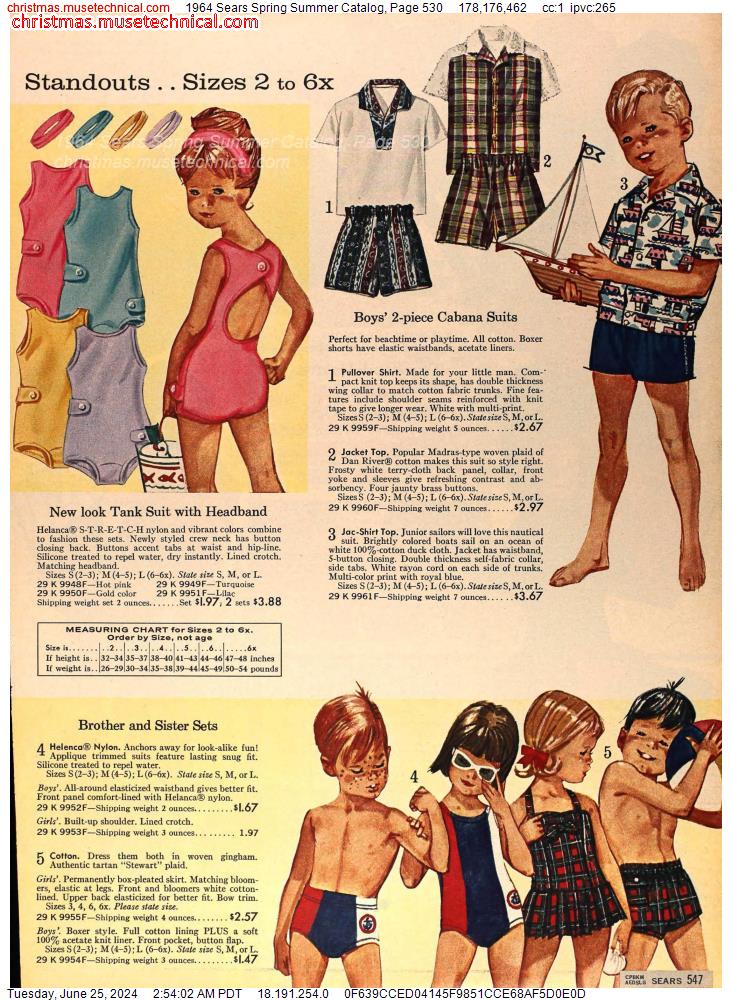 1964 Sears Spring Summer Catalog, Page 530
