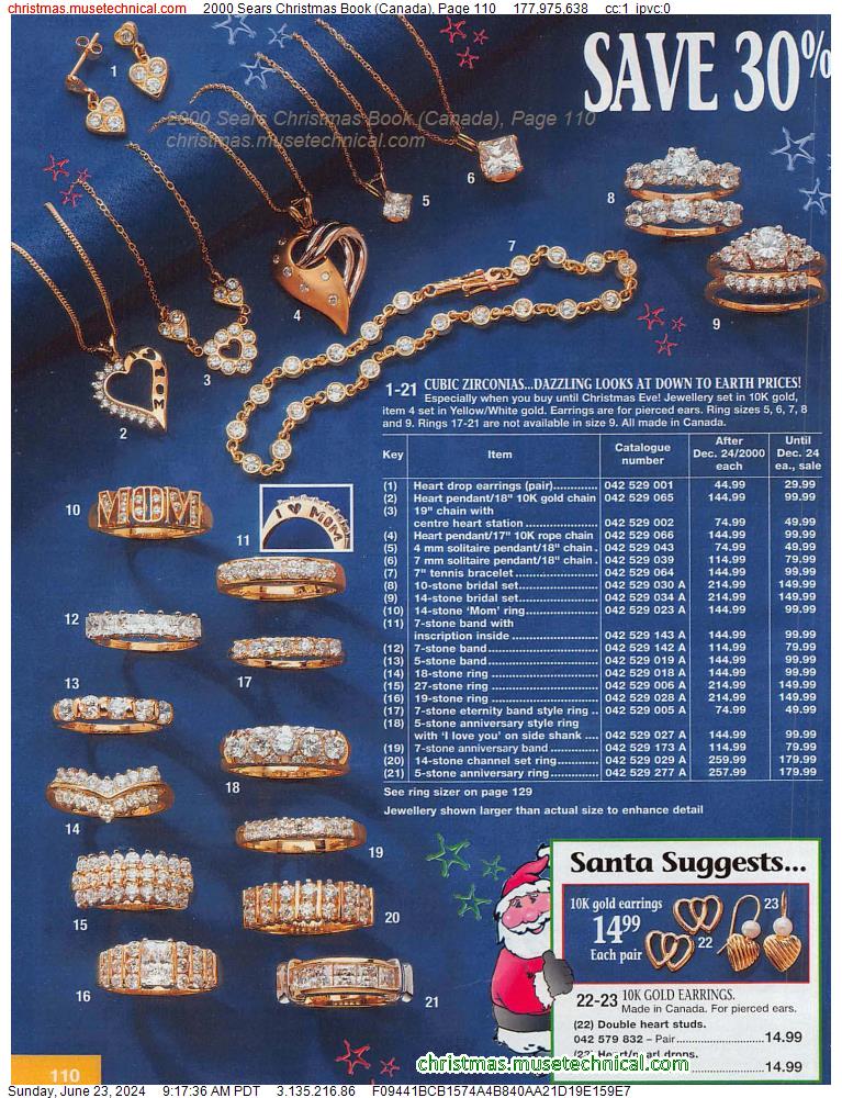 2000 Sears Christmas Book (Canada), Page 110