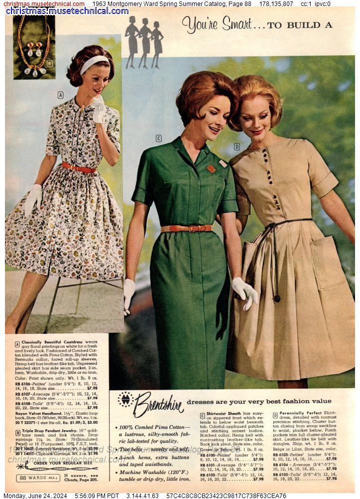 1963 Montgomery Ward Spring Summer Catalog, Page 88