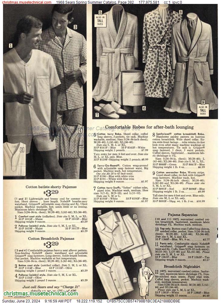 1968 Sears Spring Summer Catalog, Page 382