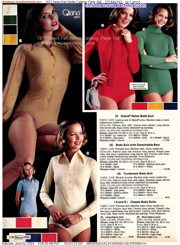 1977 Sears Fall Winter Catalog, Page 108
