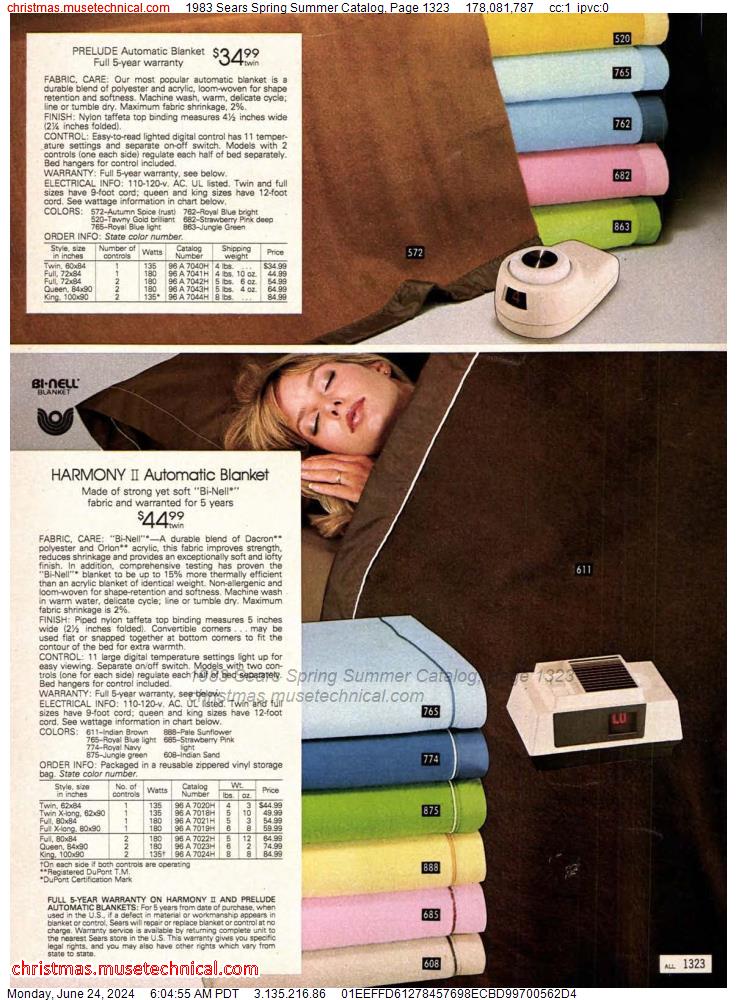 1983 Sears Spring Summer Catalog, Page 1323