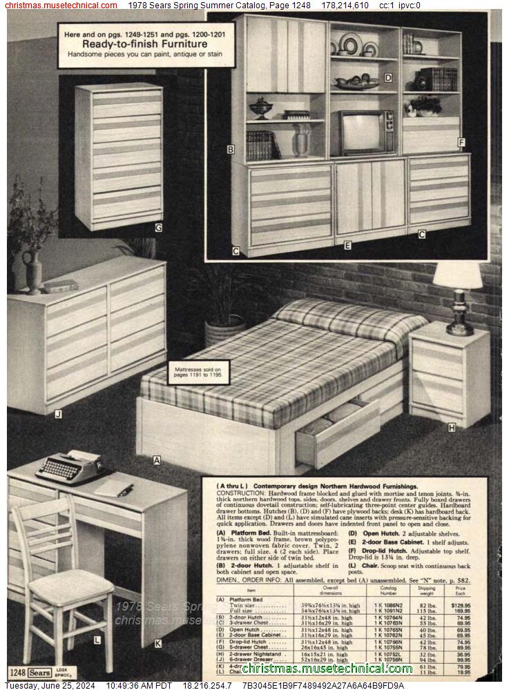 1978 Sears Spring Summer Catalog, Page 1248