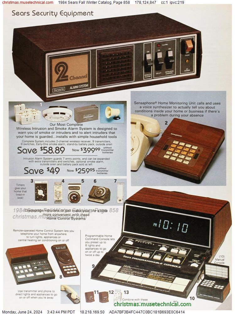 1984 Sears Fall Winter Catalog, Page 858