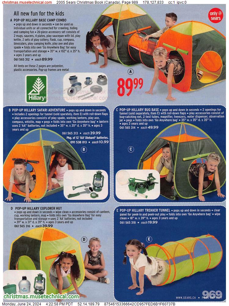 2005 Sears Christmas Book (Canada), Page 989