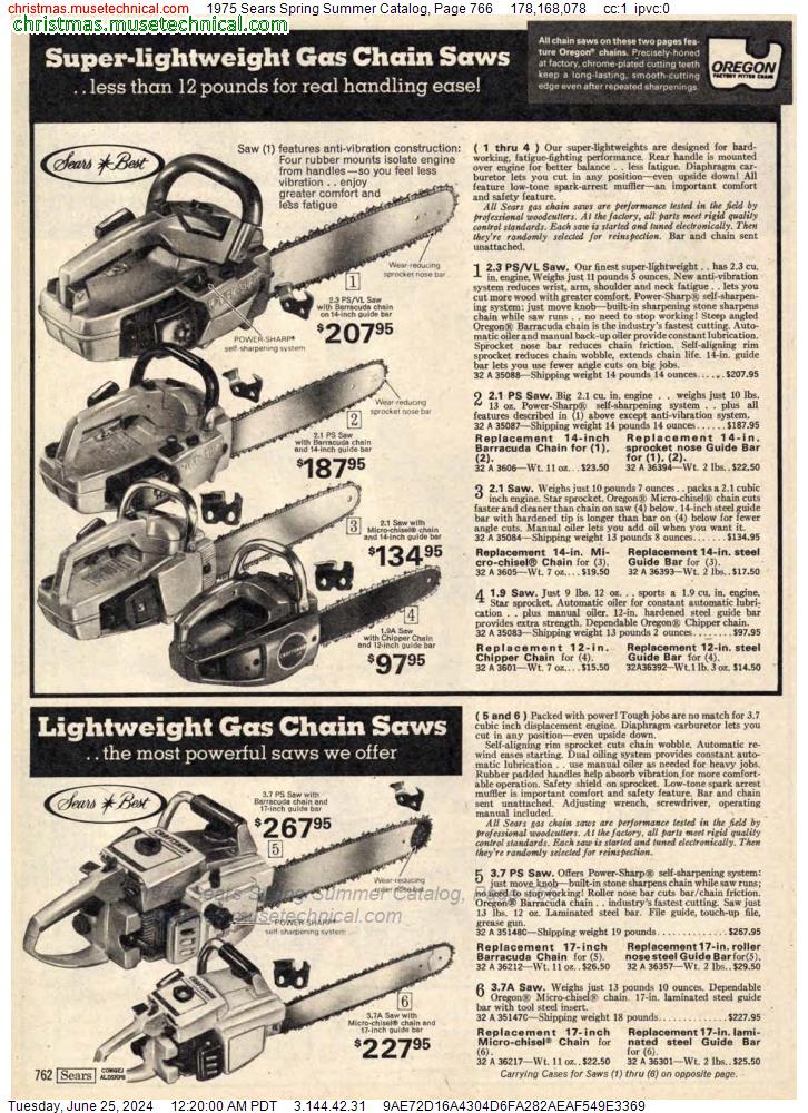 1975 Sears Spring Summer Catalog, Page 766