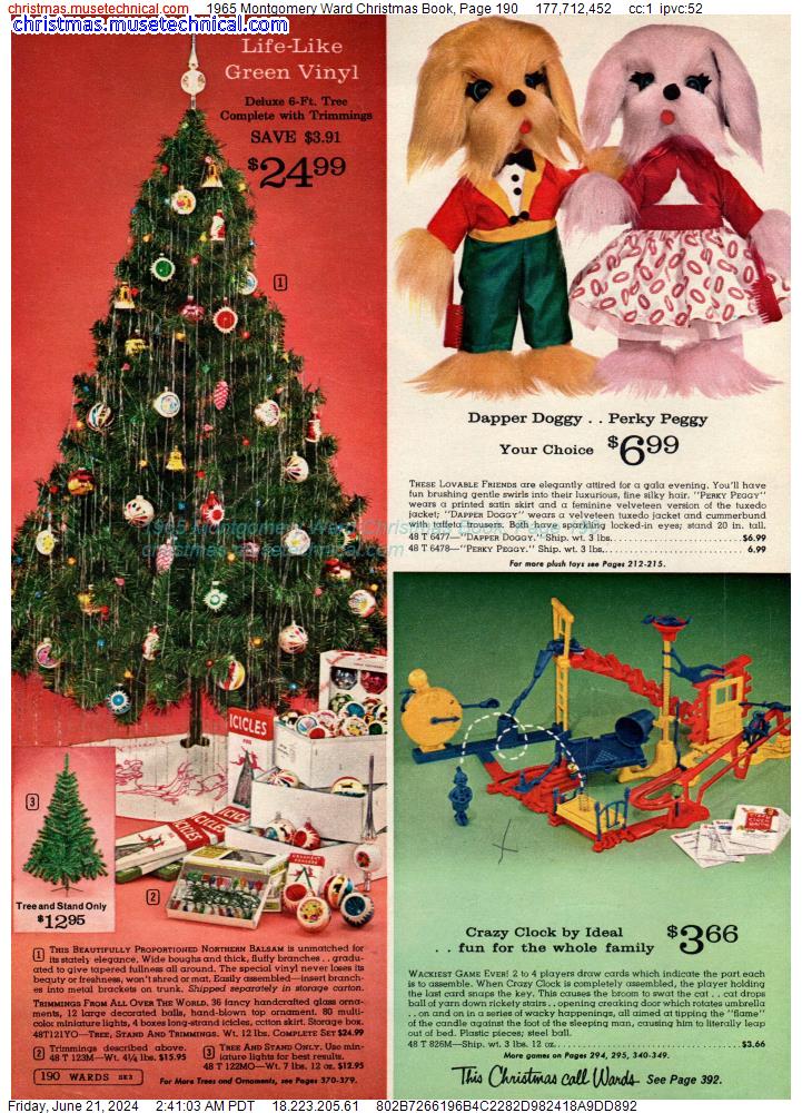 1965 Montgomery Ward Christmas Book, Page 190