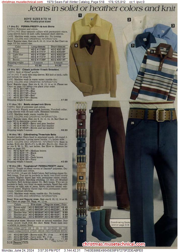 1979 Sears Fall Winter Catalog, Page 518