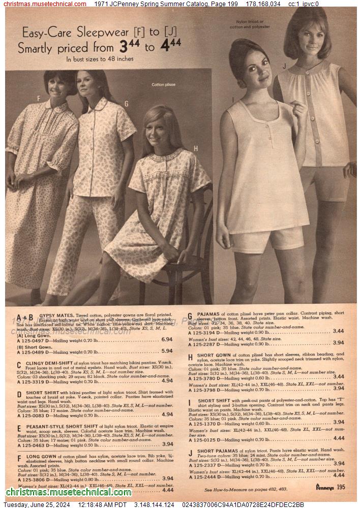 1971 JCPenney Spring Summer Catalog, Page 199