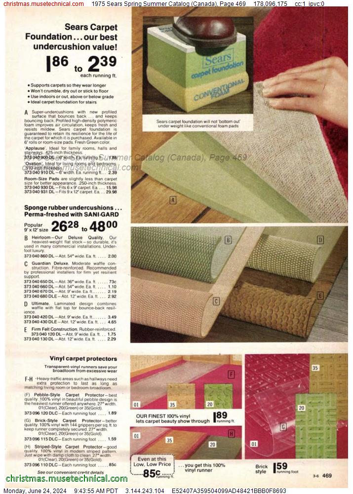 1975 Sears Spring Summer Catalog (Canada), Page 469