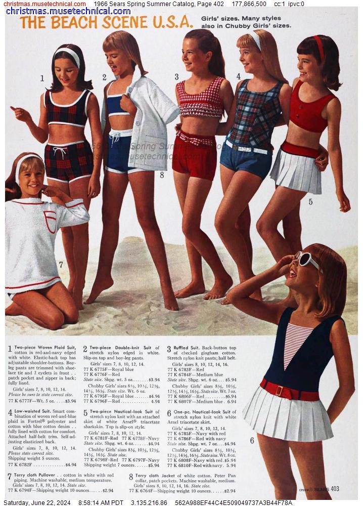 1966 Sears Spring Summer Catalog, Page 402