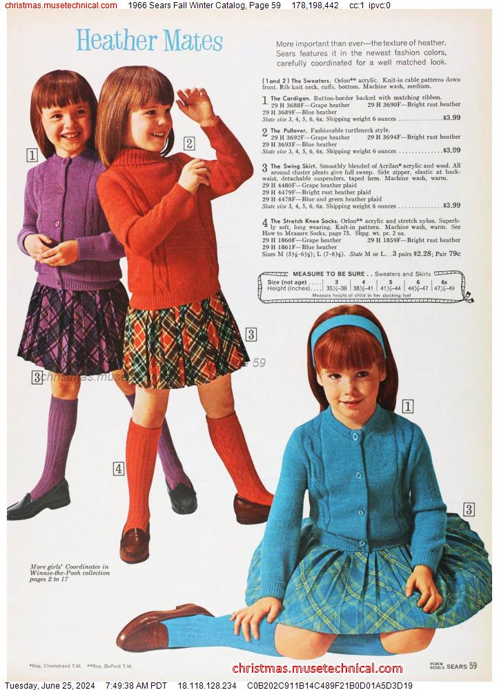 1966 Sears Fall Winter Catalog, Page 59