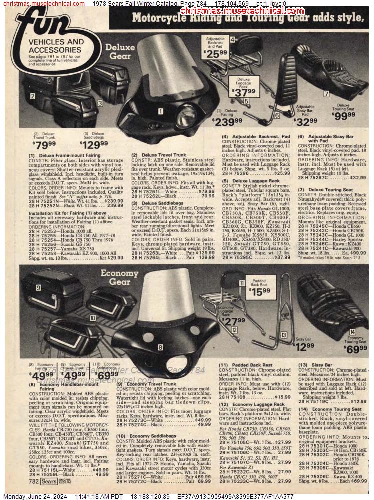 1978 Sears Fall Winter Catalog, Page 784