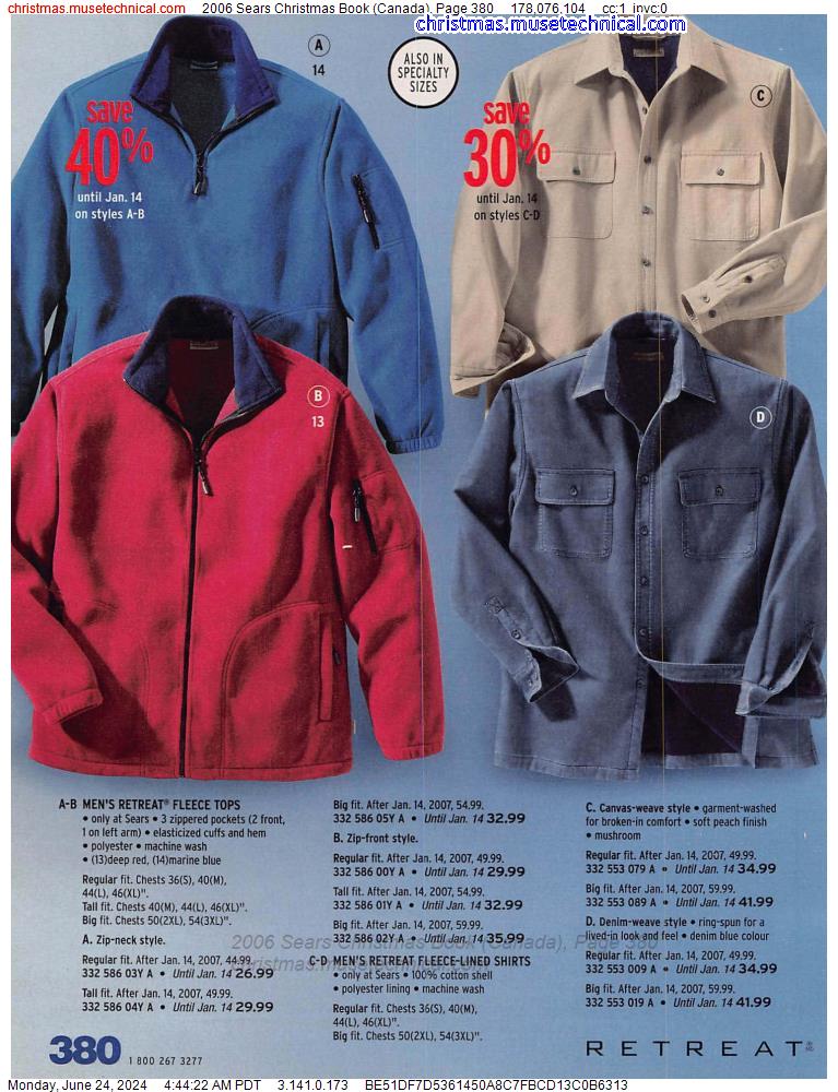 2006 Sears Christmas Book (Canada), Page 380
