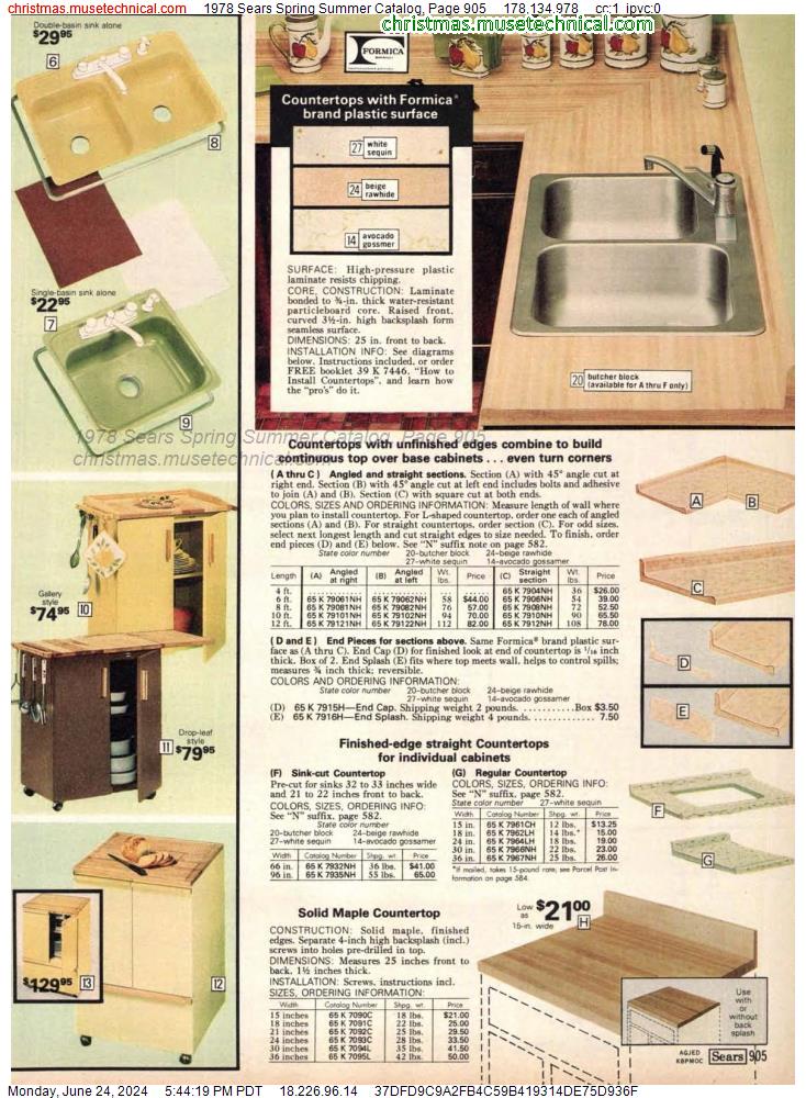 1978 Sears Spring Summer Catalog, Page 905