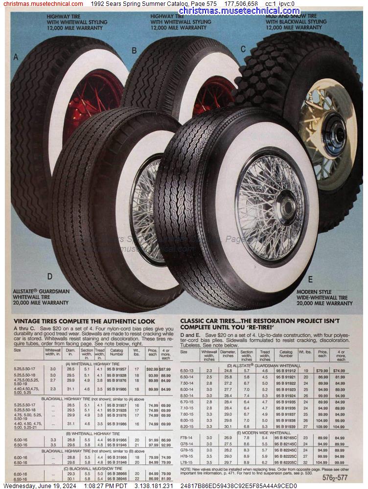 1992 Sears Spring Summer Catalog, Page 575