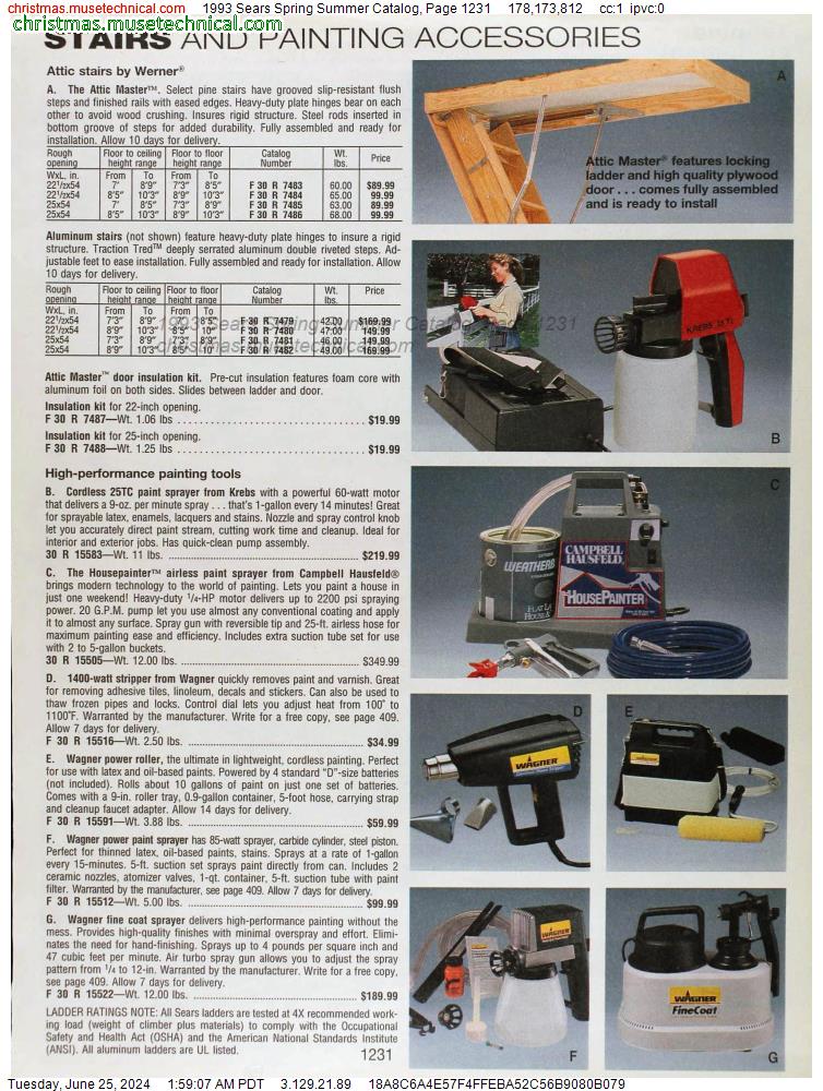 1993 Sears Spring Summer Catalog, Page 1231