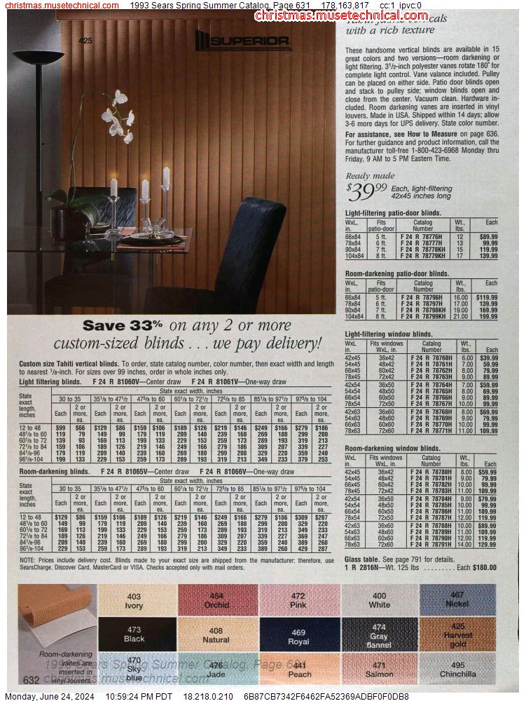 1993 Sears Spring Summer Catalog, Page 631