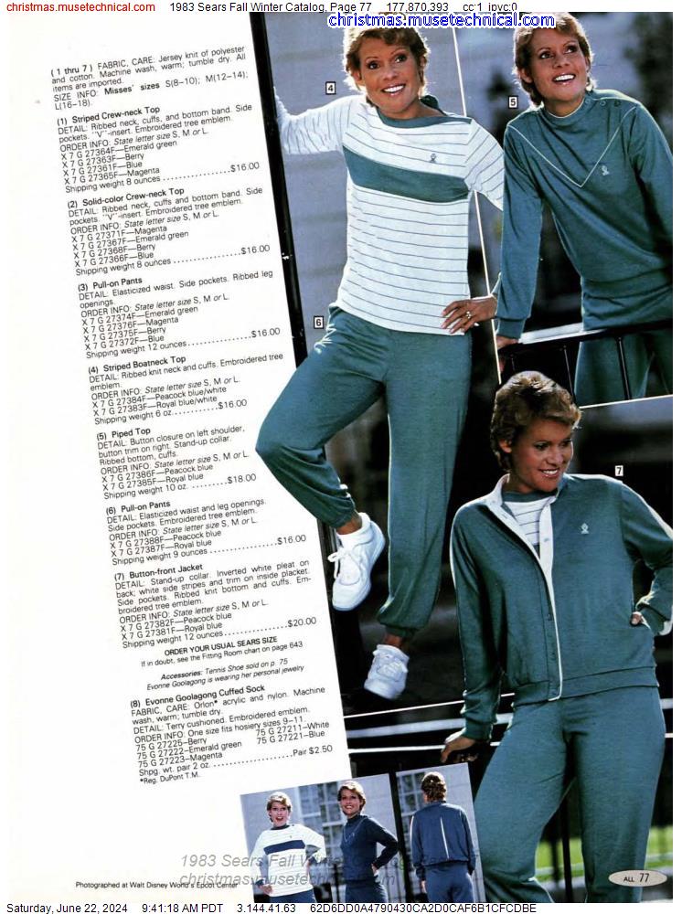 1983 Sears Fall Winter Catalog, Page 77