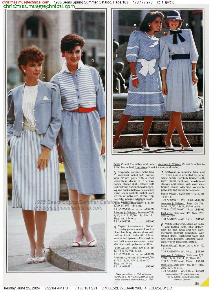 1985 Sears Spring Summer Catalog, Page 163