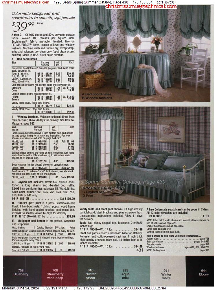 1993 Sears Spring Summer Catalog, Page 430