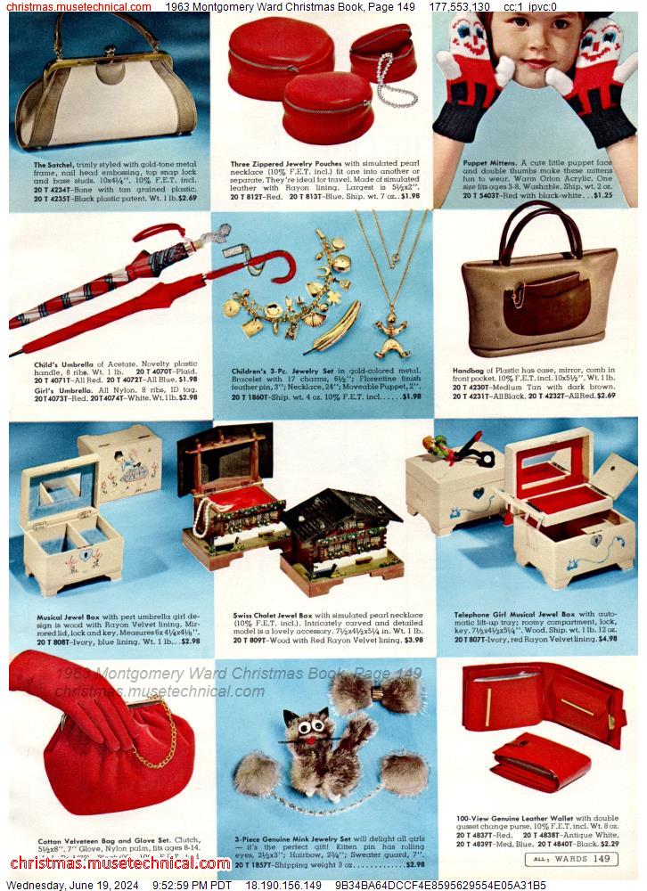 1963 Montgomery Ward Christmas Book, Page 149