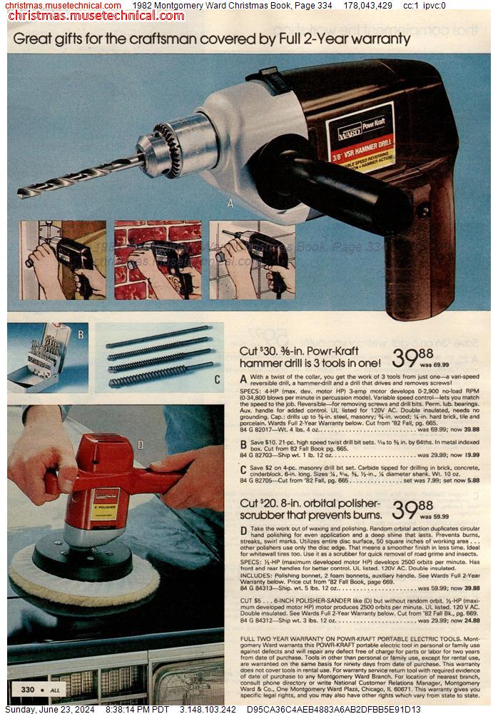 1982 Montgomery Ward Christmas Book, Page 334