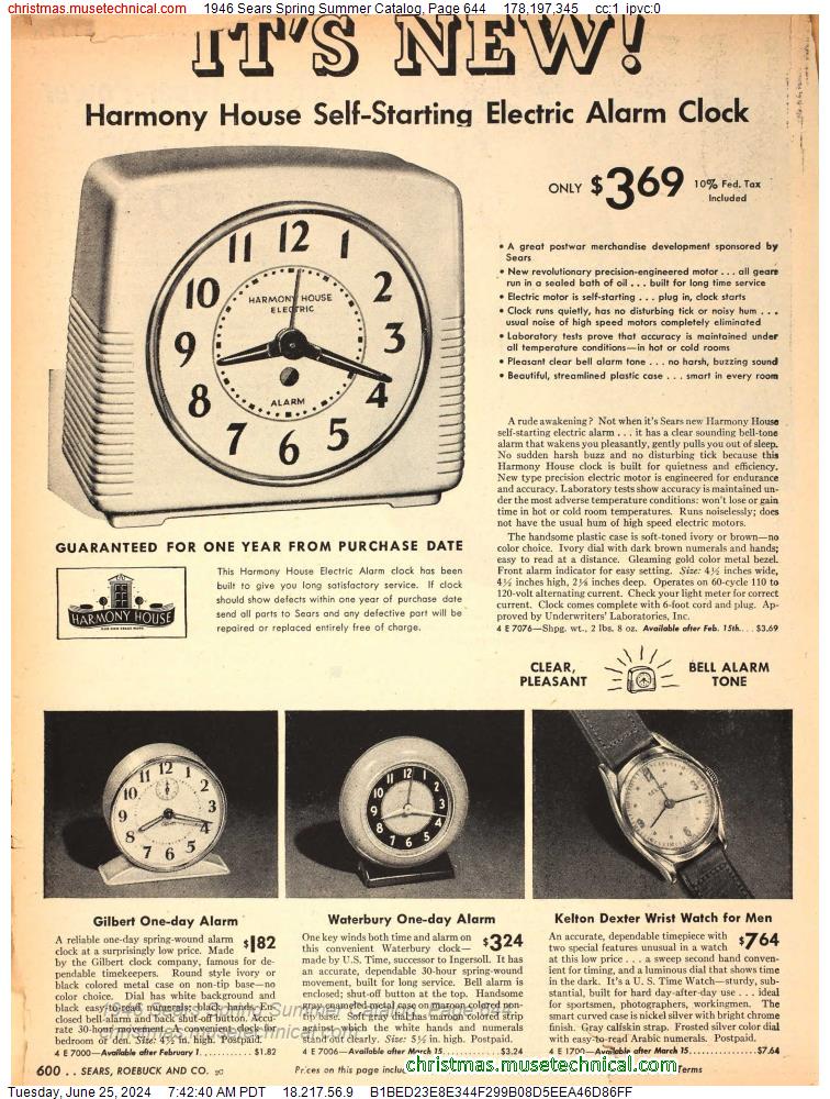 1946 Sears Spring Summer Catalog, Page 644