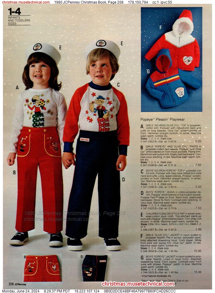 1980 JCPenney Christmas Book, Page 208