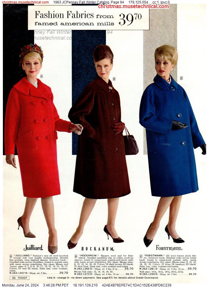 1963 JCPenney Fall Winter Catalog, Page 94