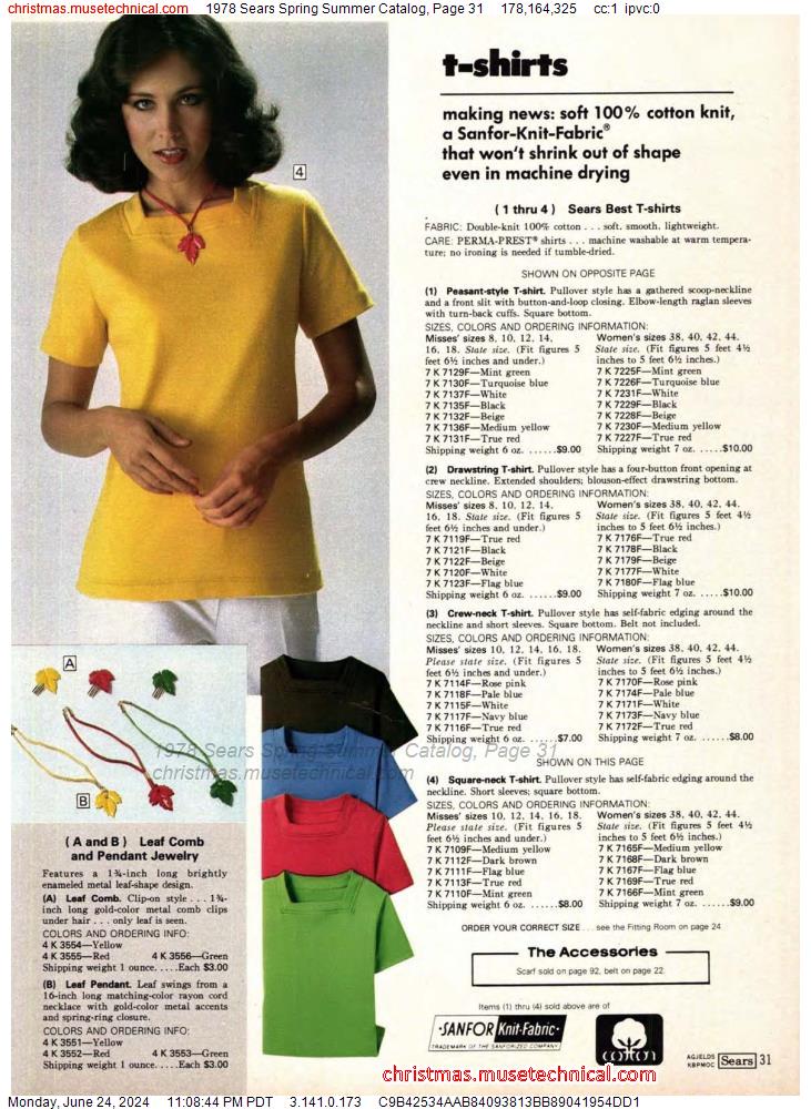 1978 Sears Spring Summer Catalog, Page 31