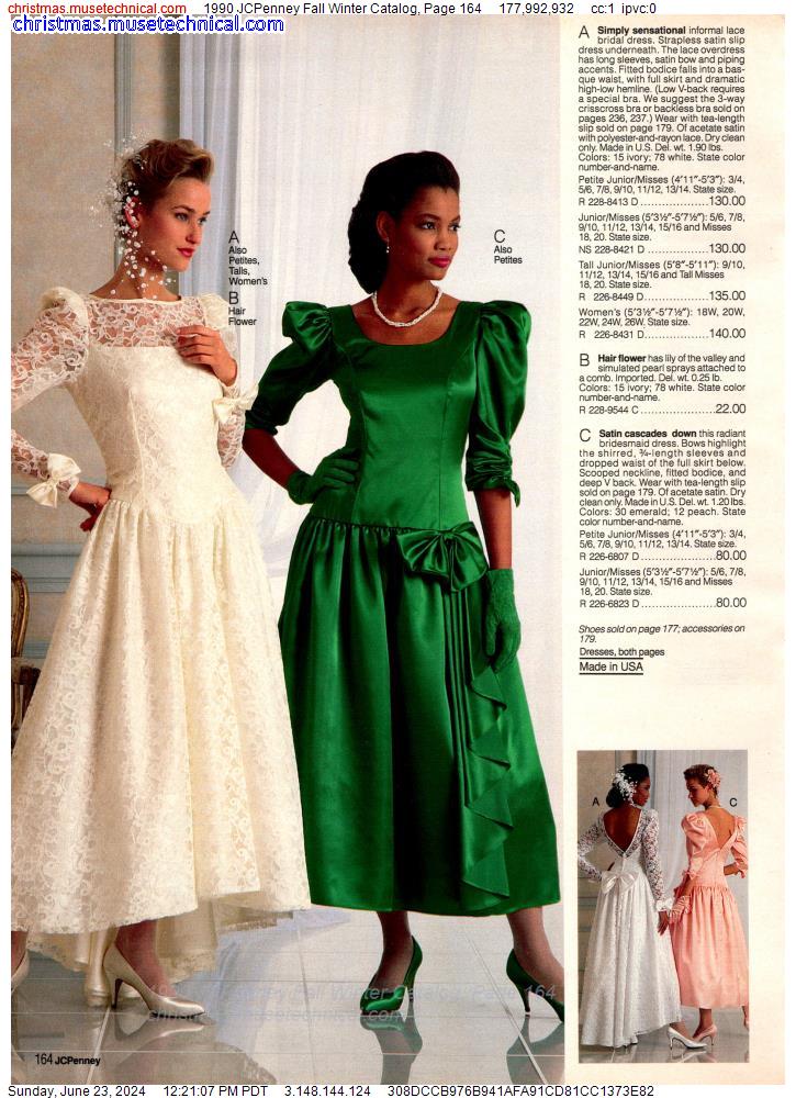 1990 JCPenney Fall Winter Catalog, Page 164