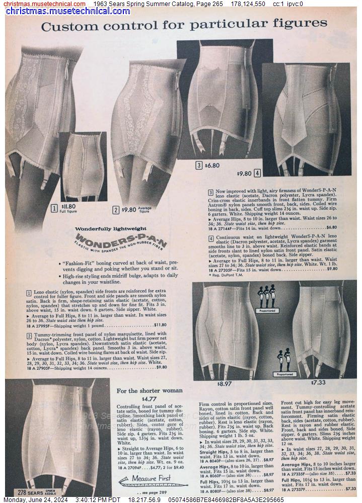 1963 Sears Spring Summer Catalog, Page 265