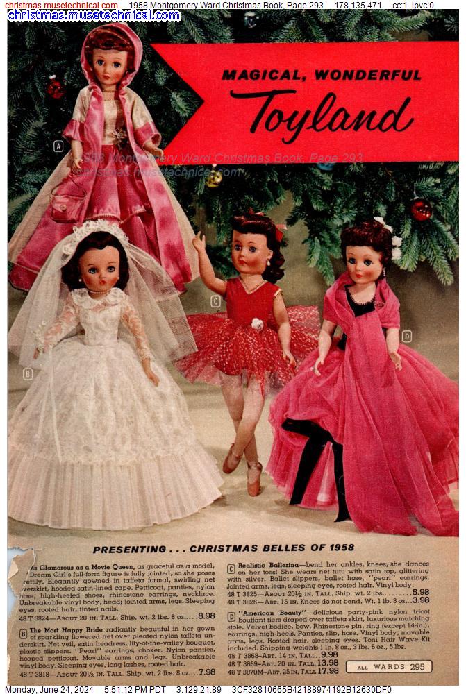 1958 Montgomery Ward Christmas Book, Page 293