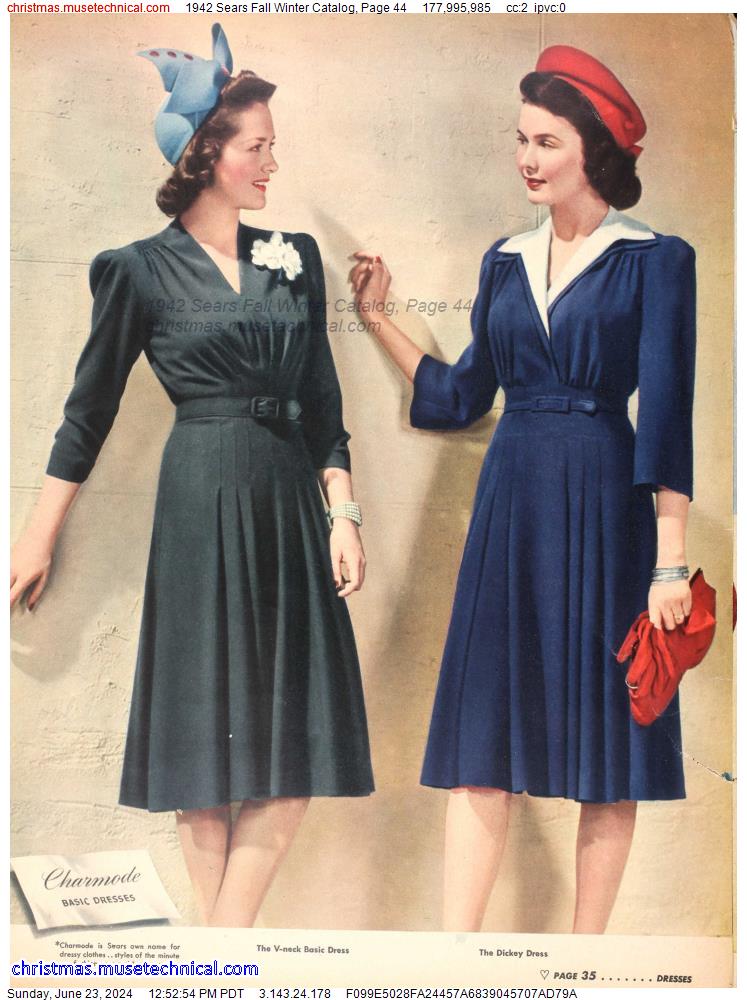 1942 Sears Fall Winter Catalog, Page 44